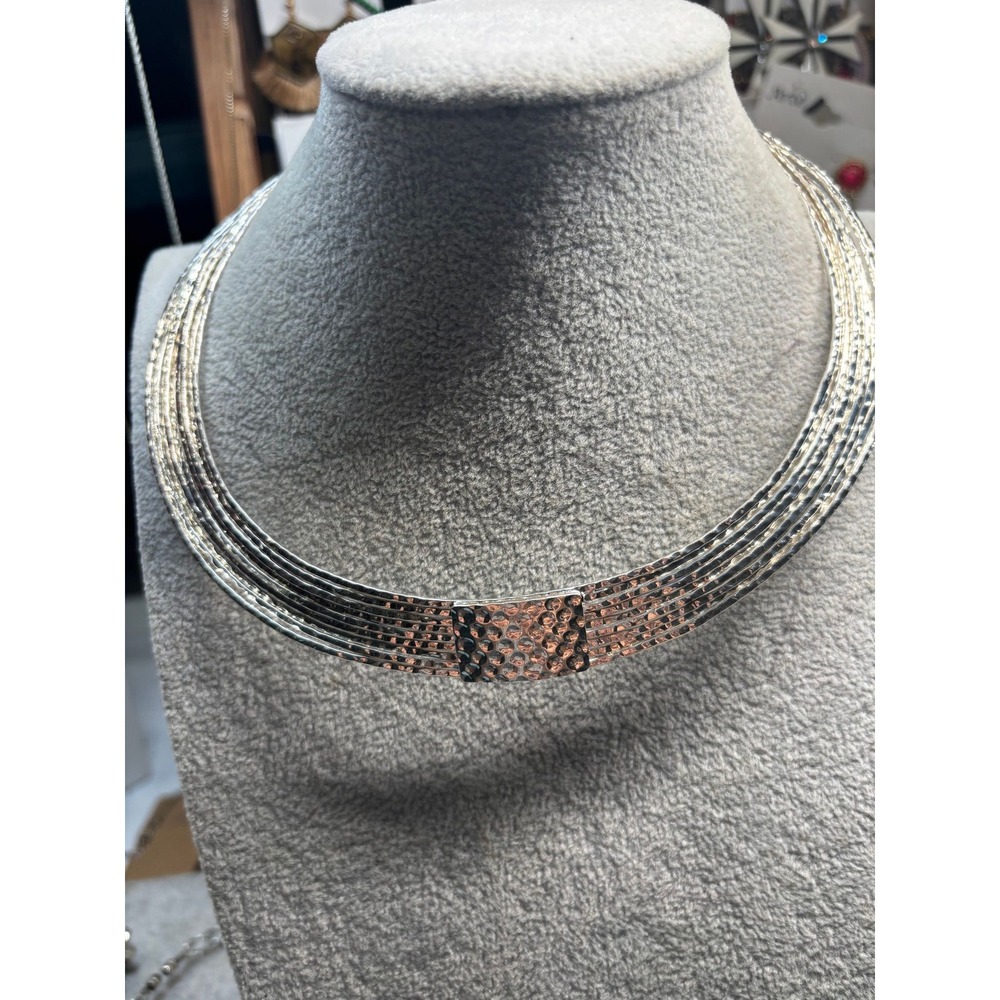 #20. Silver-tone Choker Necklace